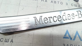 Door sill trim outer rear right Mercedes W167 GLE 350 450 20-23 chrome with backlight, cracks, scratches