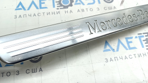 Outer door sill trim front left Mercedes W167 GLE 350 450 20-23 chrome with backlight, scratches, broken guides