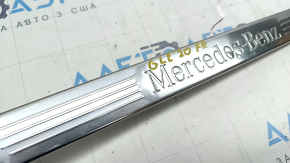 Outer door sill trim front right Mercedes W167 GLE 350 450 20-23 chrome with backlight, broken guides, scratches