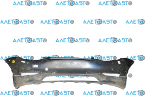 Tesla Model Y 20 bare front bumper - for 6 parking sensors, blue, broken mount, dented, scratches