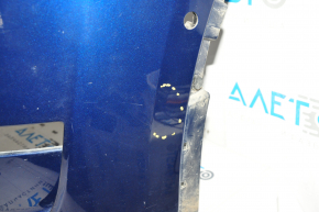 Tesla Model Y 20 bare front bumper - for 6 parking sensors, blue, broken mount, dented, scratches