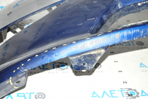Tesla Model Y 20 bare front bumper - for 6 parking sensors, blue, broken mount, dented, scratches