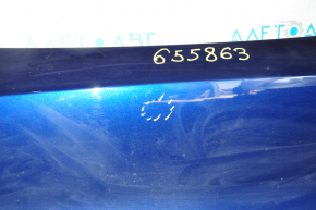 Tesla Model Y 20 bare front bumper - for 6 parking sensors, blue, broken mount, dented, scratches