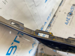 Rear bumper bare top Tesla Model Y 20- blue PPSB, for 6 parking sensors, broken fasteners, dented