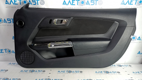 Door trim card front right Ford Mustang mk6 15- black, armrest leather, without overlay, scratches