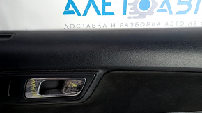 Door trim card front right Ford Mustang mk6 15- black, armrest leather, without overlay, scratches