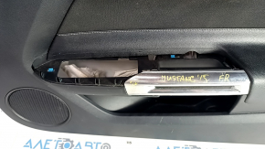 Door trim card front right Ford Mustang mk6 15- black, armrest leather, without overlay, scratches
