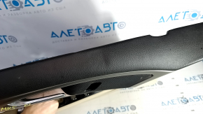 Door trim card front left Ford Fusion mk5 13-16 beige with beige insert cloth, armrest leather, molding gray structure, dents, bumps, abrasions, for cleaning