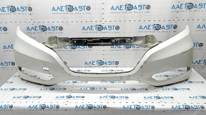 Front bumper bare Honda HR-V 16-18 white, dented, scratches