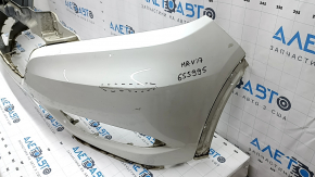Front bumper bare Honda HR-V 16-18 white, dented, scratches