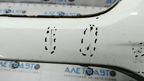 Front bumper bare Honda HR-V 16-18 white, dented, scratches