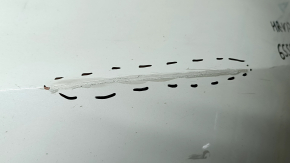 Front bumper bare Honda HR-V 16-18 white, dented, scratches