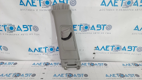 Center pillar trim upper belt left Lexus CT200h 11-17 gray, worn, crack in fastening