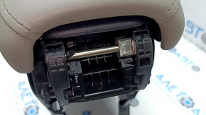 Central console armrest and cup holders Honda HR-V 16-22 grey leather, dry cleanable, scratches, broken armrest mount