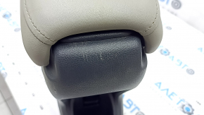 Central console armrest and cup holders Honda HR-V 16-22 grey leather, dry cleanable, scratches, broken armrest mount