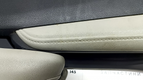 Central console armrest and cup holders Honda HR-V 16-22 grey leather, dry cleanable, scratches, broken armrest mount