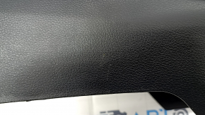 Central console armrest and cup holders Honda HR-V 16-22 grey leather, dry cleanable, scratches, broken armrest mount