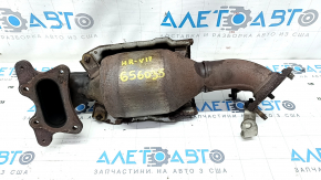 Exhaust manifold with catalytic converter Honda HR-V 16-22 rusty, studs sawed off