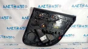 Door trim card rear left Audi A5 F5 17-19 5D leather black, insert under black wood, Bang and Olufsen, butts