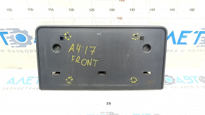 Front license plate area Audi A4 B9 17- non-factory holes