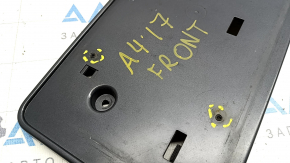 Front license plate area Audi A4 B9 17- non-factory holes
