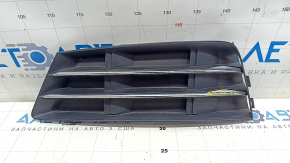 Front bumper grille left Audi A4 B9 17-19 without radar, chrome, sand
