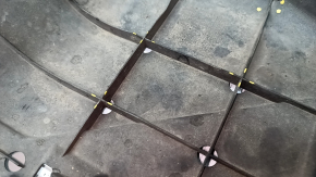 Side arch protection front right Honda HR-V 16-22 is dented, stiffening ribs are torn