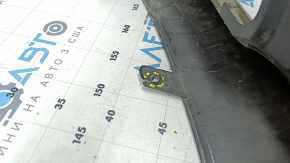 Bare front bumper Audi A4 B9 17-19 without washers, for 4 parking sensors, black, broken mount, scratches