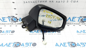Side mirror right Toyota Rav4 19- 8 pins, turn signal, heated, BSM, black, play in mount