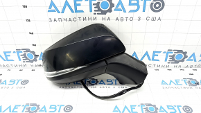 Side mirror right Toyota Rav4 19- 8 pins, turn signal, heated, BSM, black, play in mount