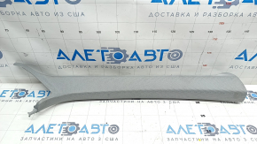 Front pillar trim upper right Audi A4 B9 17- gray, needs cleaning, broken fastening