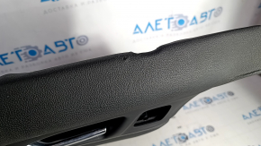 Door trim card front left Lincoln MKC 15- black leather, armrest leather, creased, butt, scratches, broken fastener