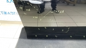 Bare front right door Audi A4 B9 17-19 black LY9B, putty 0.3-0.5