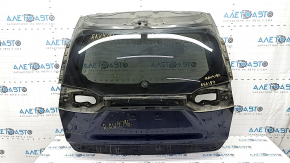 Naked trunk door with glass Toyota Rav4 19- electric, black 218, painted blue 0.35, dents, scratches on glass