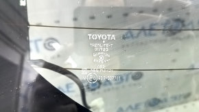 Naked trunk door with glass Toyota Rav4 19- electric, black 218, painted blue 0.35, dents, scratches on glass