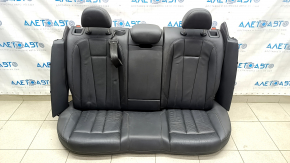 Rear row of seats 2nd row Audi A4 B9 17-19 leather, black, worn leather, cracks