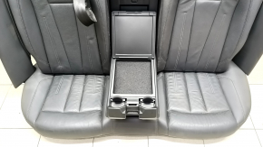 Rear row of seats 2nd row Audi A4 B9 17-19 leather, black, worn leather, cracks