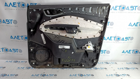 Door trim card front left Ford Escape MK3 17-19 rest, black, armrest leather, scratches, dent, for cleaning