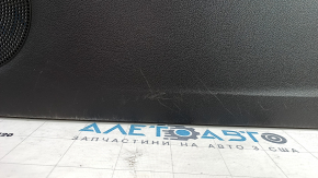 Door trim card front right Ford Escape MK3 17-19 rest, black, armrest leather black, chrome handle, scratches, abrasions, dent, bump