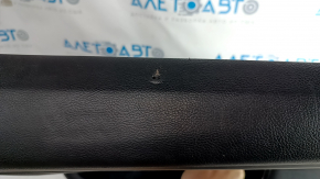 Door trim card front right Ford Edge 15-18 black leather, armrest leather, with beige insert, dents, scuffs, bumps, scratches, needs cleaning