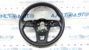 Bare steering wheel Audi A4 B9 17 - leather, black, scratches, bumps