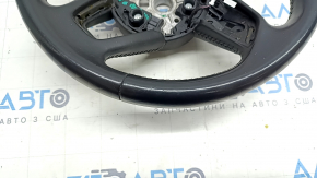 Bare steering wheel Audi A4 B9 17 - leather, black, scratches, bumps