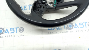 Bare steering wheel Audi A4 B9 17 - leather, black, scratches, bumps