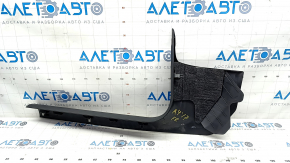 Door sill trim, front, right, Audi A4 B9 17 - black, worn