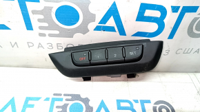 Front left seat memory buttons Audi A4 B8 13-16 rest type 2 black overlay