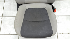 Passenger seat Toyota Rav4 19- without airbag, mechanical, heated, cloth, combined gray, torn, for dry cleaning