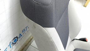 Passenger seat Toyota Rav4 19- without airbag, mechanical, heated, cloth, combined gray, torn, for dry cleaning