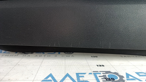Door trim card front right Ford Edge 15-18 black leather, armrest leather, bumps, scratches, nicks