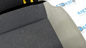 Rear row of seats 2nd row Toyota Rav4 19- cloth, combined gray, hybrid, scratches, for dry cleaning, tear