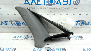Right rear window trim Audi A4 B9 17- gray, broken fasteners, needs cleaning